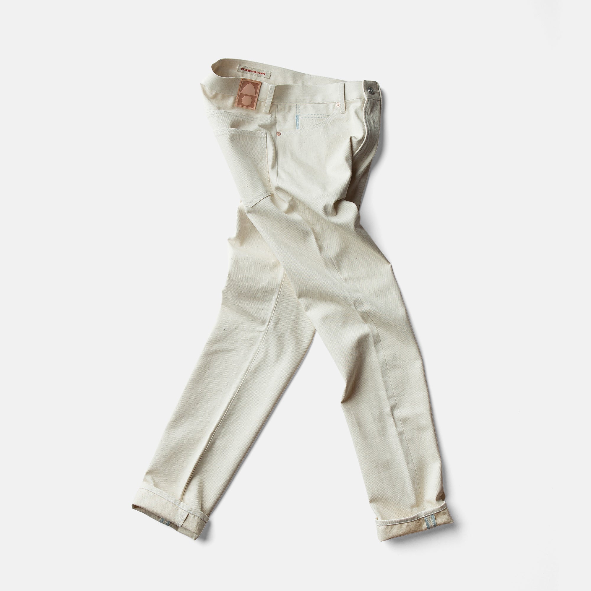 C.T.L SLIM STRAIGHT DENIM PANTS- ASAGI INDIGO (AQUA BLUE) / WASHED 