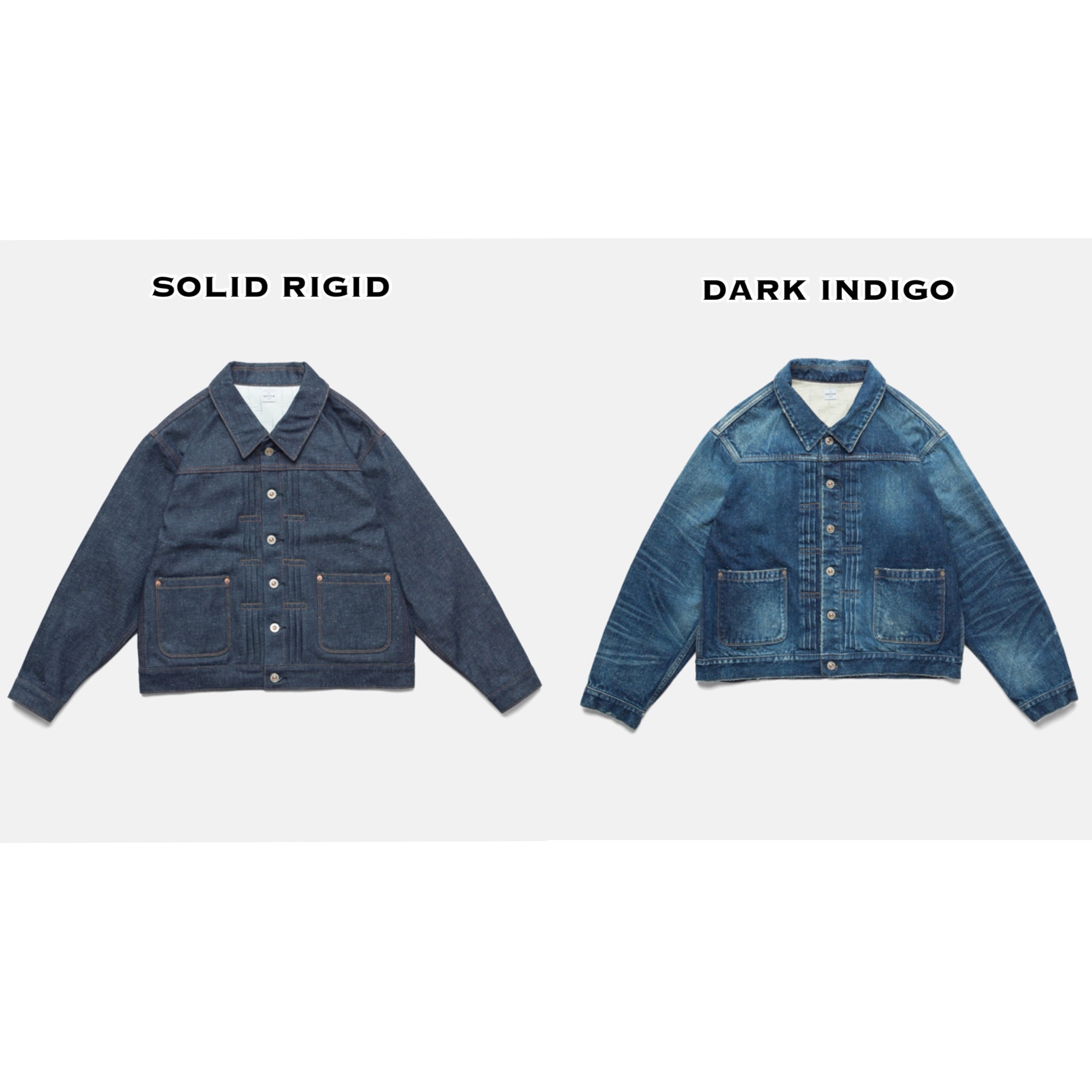 C.T.L STANDARD DENIM JACKET-BINGO FUSHIORI - LIGHT INDIGO