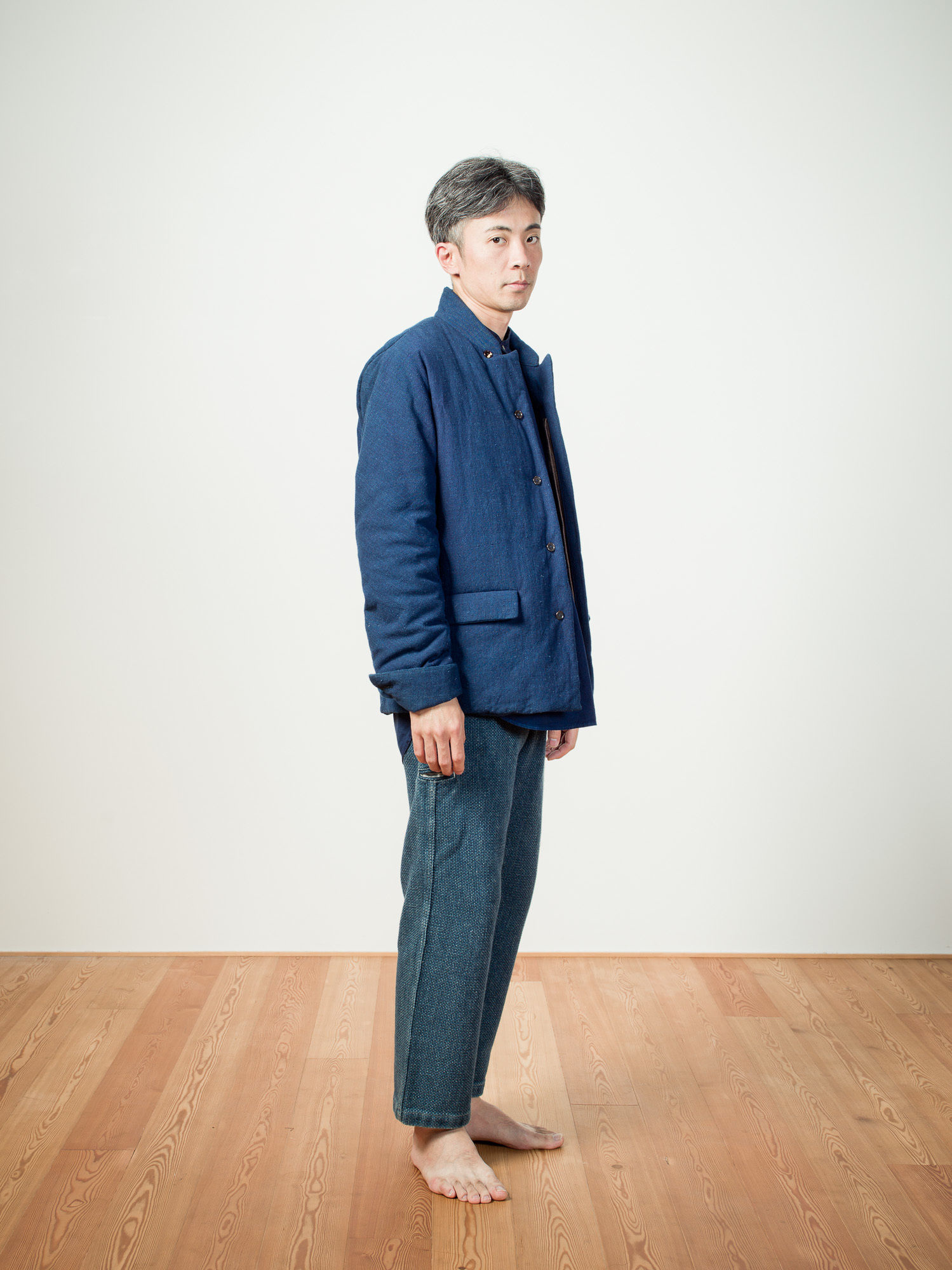 GARABOU WOOL PADDING ZEN JACKET-AUTHENTIC INDIGO – COTTLE WEB SHOP