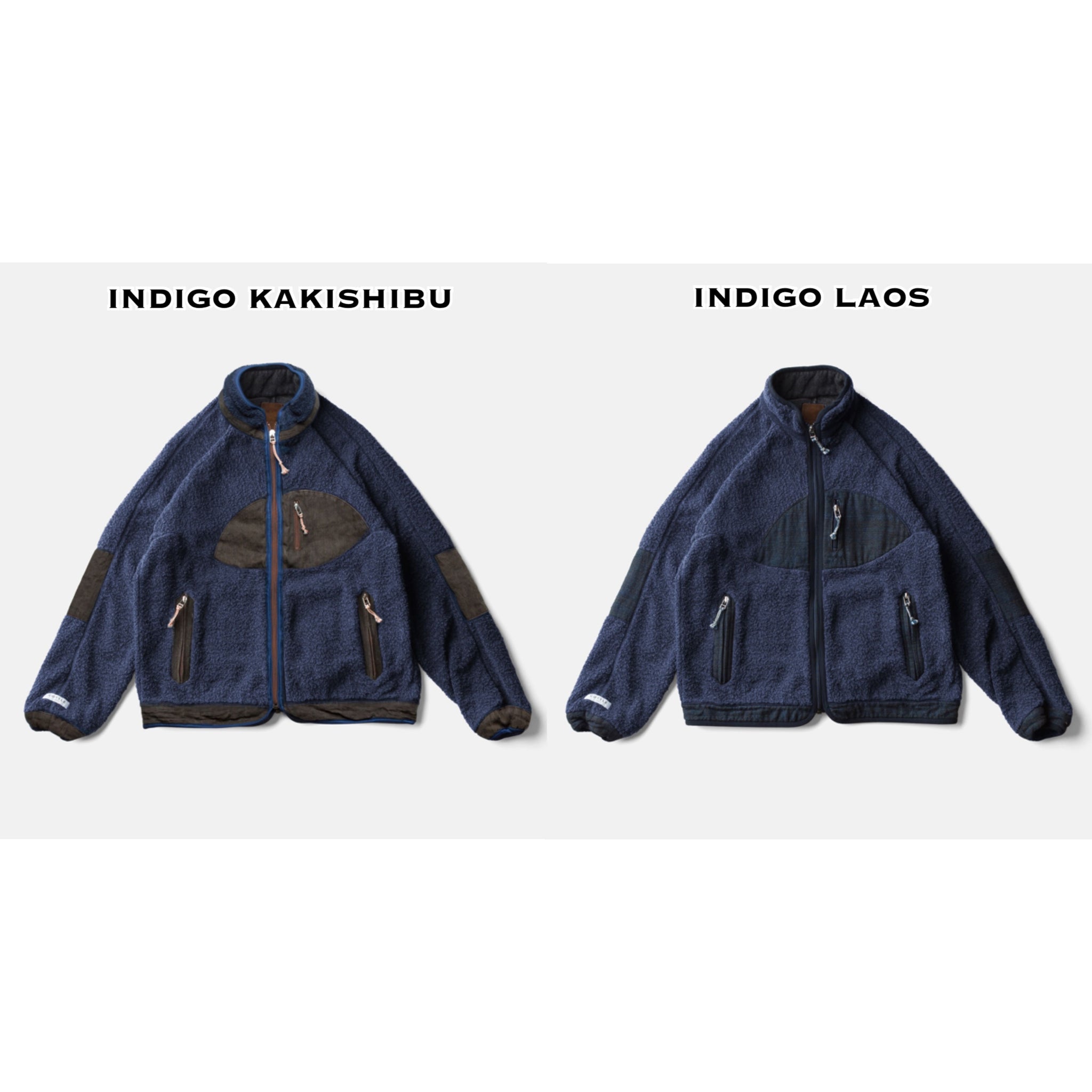 SUNSET PILE JACKET - INDIGO KAKISHIBU – COTTLE WEB SHOP